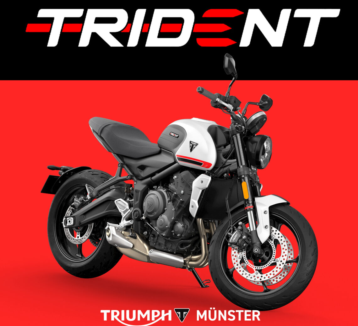 Triumph Trident 660 campaign visual for Triumph Münster