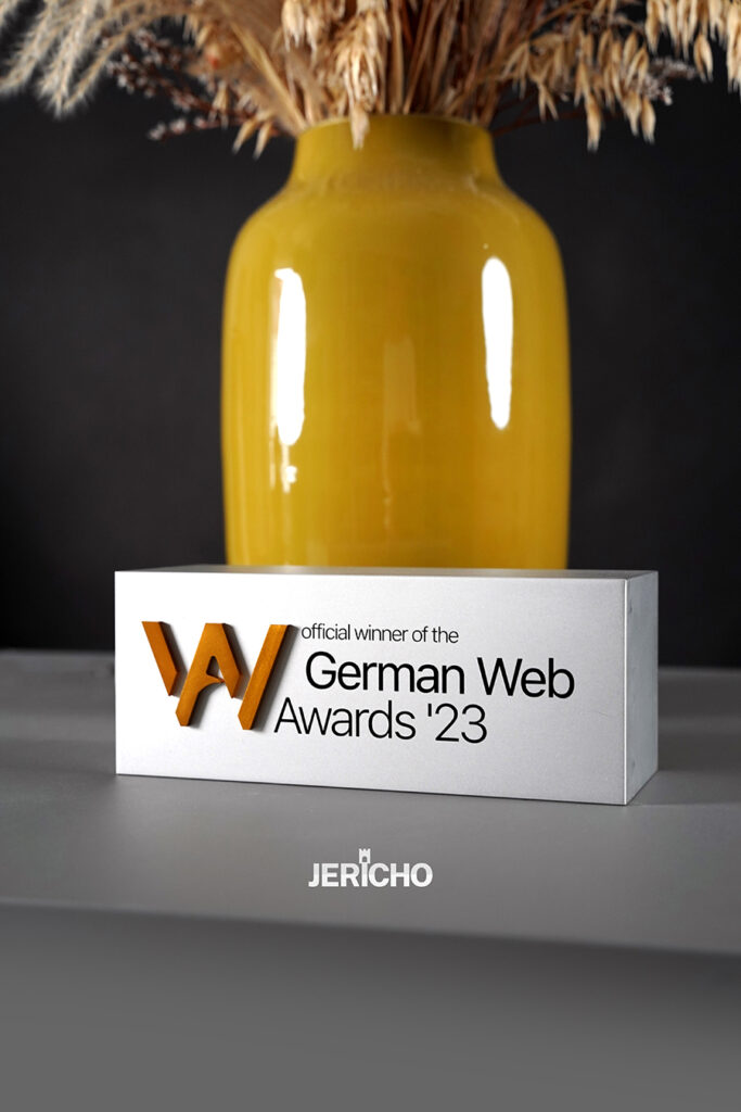 German Web Ausgezeichnet! German Web Awards - Gewinner 2023 - JERICHO